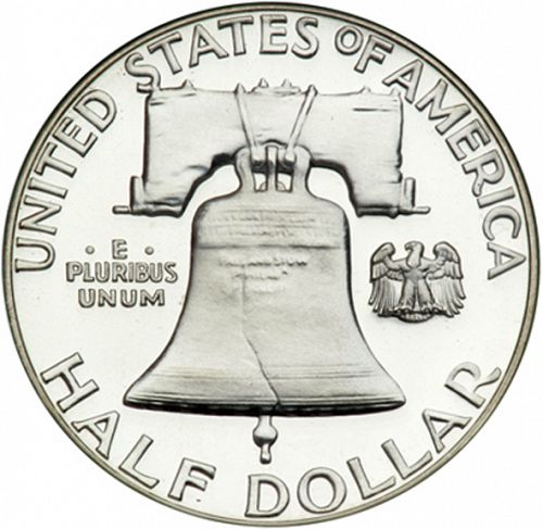 50 cent Reverse Image minted in UNITED STATES in 1961 (Franklin)  - The Coin Database