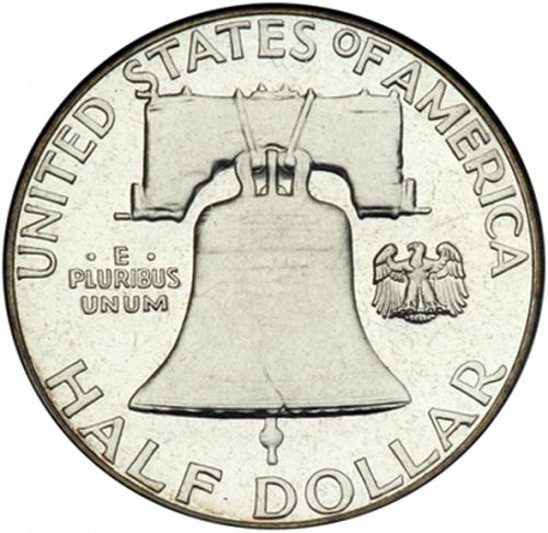 50 cent Reverse Image minted in UNITED STATES in 1962 (Franklin)  - The Coin Database