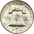 50 cent Reverse Image minted in UNITED STATES in 1963D (Franklin)  - The Coin Database