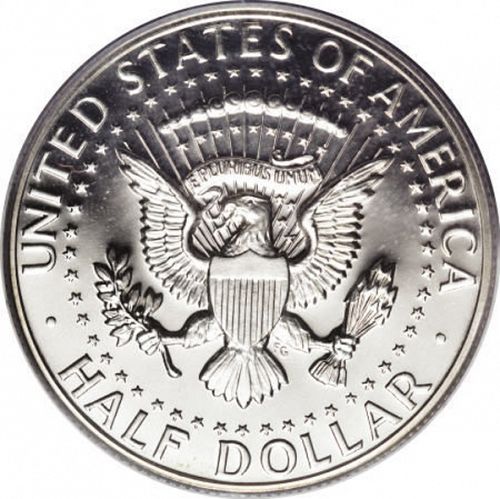 50 cent Reverse Image minted in UNITED STATES in 1964 (Kennedy)  - The Coin Database