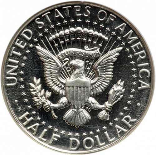 50 cent Reverse Image minted in UNITED STATES in 1966 (Kennedy)  - The Coin Database