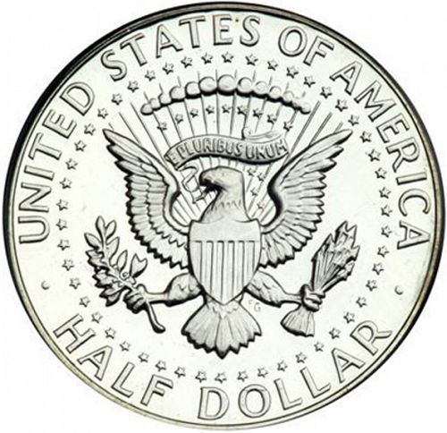 50 cent Reverse Image minted in UNITED STATES in 1967 (Kennedy)  - The Coin Database