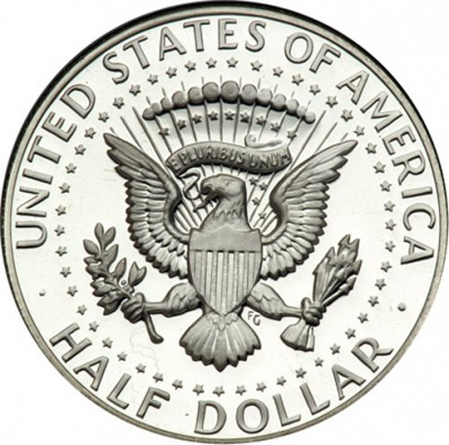 50 cent Reverse Image minted in UNITED STATES in 1970S (Kennedy)  - The Coin Database