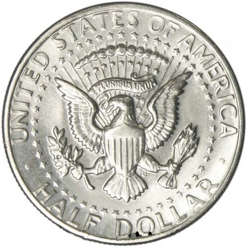 50 cent Reverse Image minted in UNITED STATES in 1971D (Kennedy)  - The Coin Database