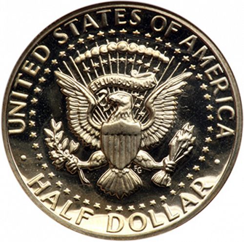 50 cent Reverse Image minted in UNITED STATES in 1971S (Kennedy)  - The Coin Database