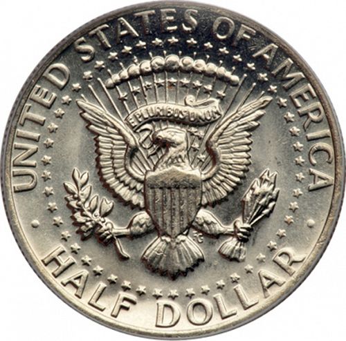 50 cent Reverse Image minted in UNITED STATES in 1974D (Kennedy)  - The Coin Database