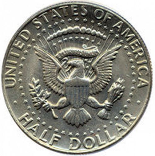 50 cent Reverse Image minted in UNITED STATES in 1982P (Kennedy)  - The Coin Database