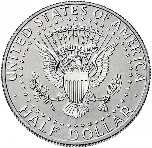 50 cent Reverse Image minted in UNITED STATES in 2014W (Kennedy)  - The Coin Database