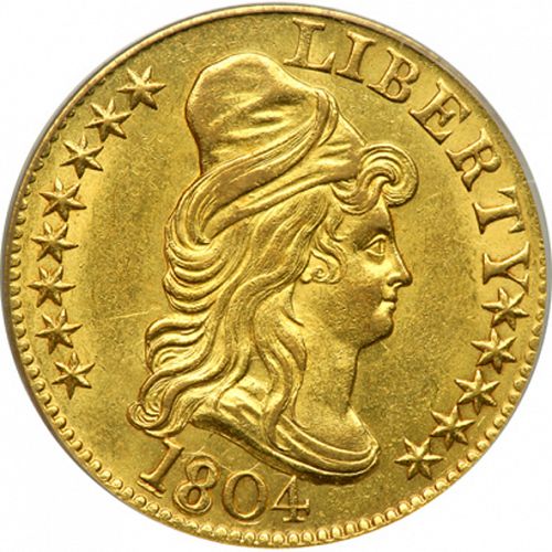 5 dollar Obverse Image minted in UNITED STATES in 1804 (Liberty Cap - Heraldic eagle)  - The Coin Database