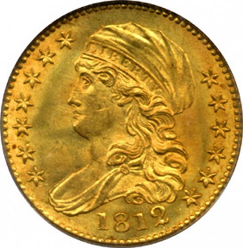 5 dollar Obverse Image minted in UNITED STATES in 1812 (Turban Head - Capped draped bust)  - The Coin Database