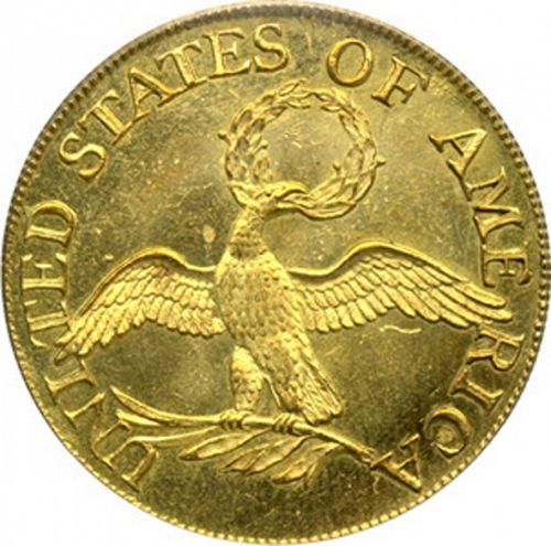 5 dollar Reverse Image minted in UNITED STATES in 1795 (Liberty Cap - Small eagle)  - The Coin Database