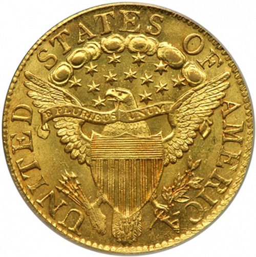 5 dollar Reverse Image minted in UNITED STATES in 1804 (Liberty Cap - Heraldic eagle)  - The Coin Database