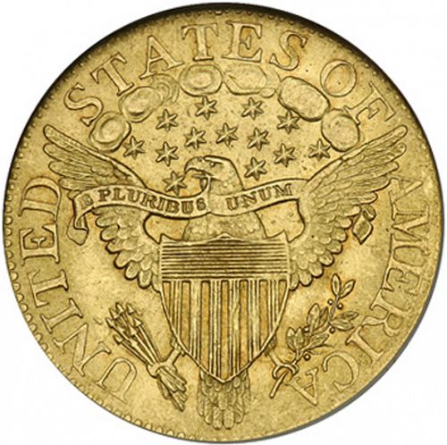 5 dollar Reverse Image minted in UNITED STATES in 1806 (Liberty Cap - Heraldic eagle)  - The Coin Database