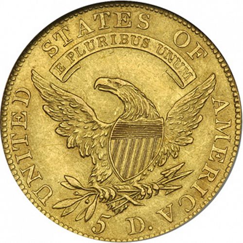 5 dollar Reverse Image minted in UNITED STATES in 1809 (Turban Head - Capped draped bust)  - The Coin Database