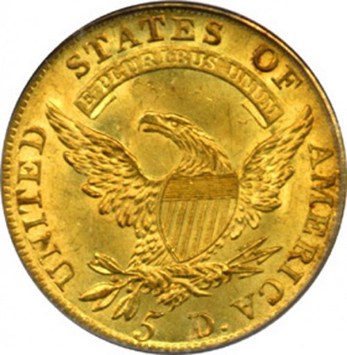 5 dollar Reverse Image minted in UNITED STATES in 1810 (Turban Head - Capped draped bust)  - The Coin Database