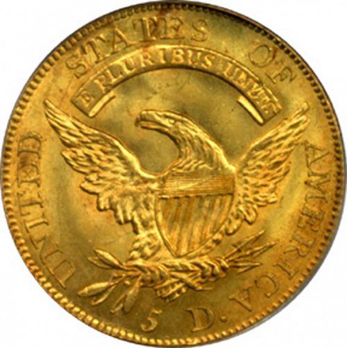 5 dollar Reverse Image minted in UNITED STATES in 1812 (Turban Head - Capped draped bust)  - The Coin Database