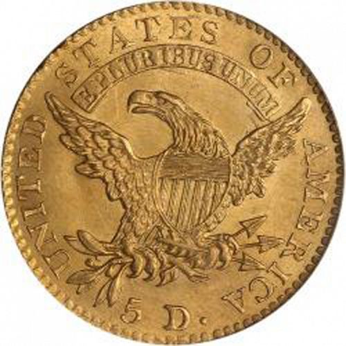5 dollar Reverse Image minted in UNITED STATES in 1814 (Turban Head - Capped head)  - The Coin Database