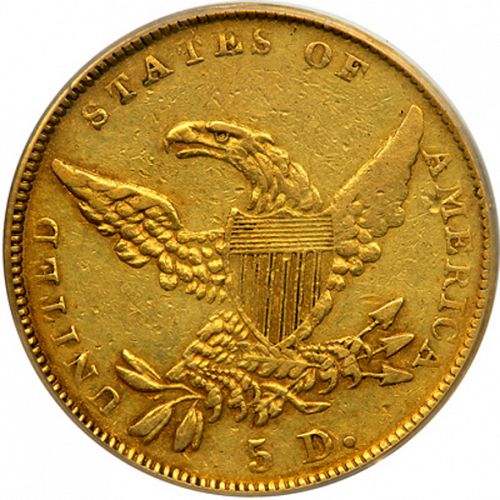 5 dollar Reverse Image minted in UNITED STATES in 1838C (Liberty without Turban)  - The Coin Database