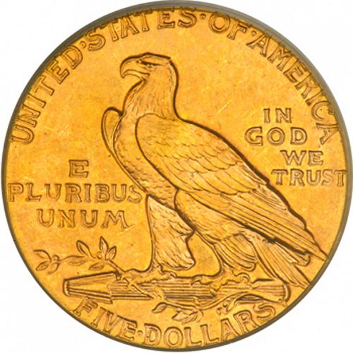 5 dollar Reverse Image minted in UNITED STATES in 1929 (Indian Head)  - The Coin Database