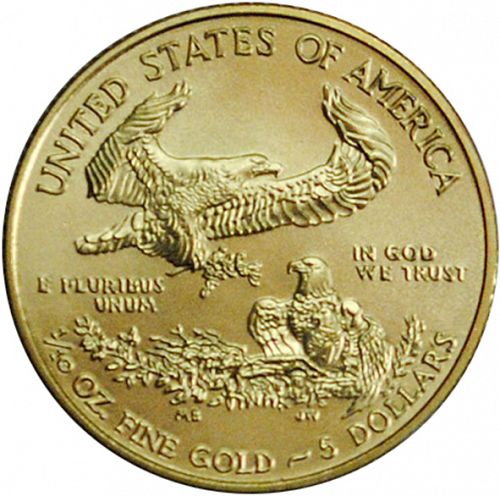 Bullion Reverse Image minted in UNITED STATES in 2012 (American Eagle -  Gold 5 $)  - The Coin Database