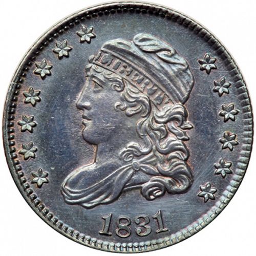5 cent Obverse Image minted in UNITED STATES in 1831 (Libery Cap)  - The Coin Database