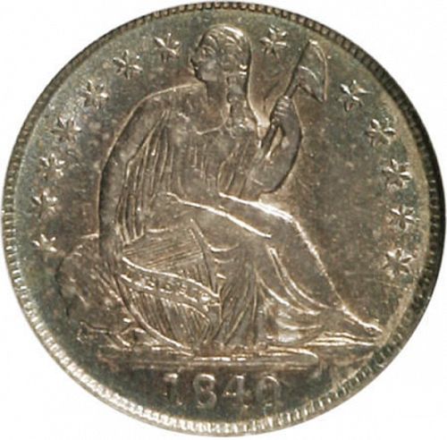 5 cent Obverse Image minted in UNITED STATES in 1840O (Seated Liberty - Stars around rim)  - The Coin Database