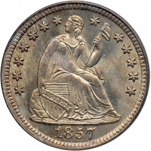 5 cent Obverse Image minted in UNITED STATES in 1857O (Seated Liberty - Arrows at date removed)  - The Coin Database