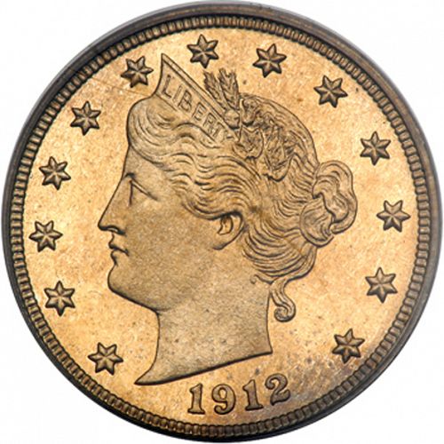 5 cent Obverse Image minted in UNITED STATES in 1912 (Liberty)  - The Coin Database
