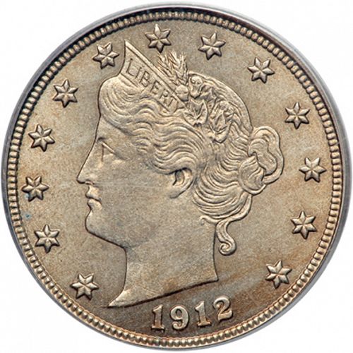 5 cent Obverse Image minted in UNITED STATES in 1912D (Liberty)  - The Coin Database