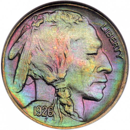 5 cent Obverse Image minted in UNITED STATES in 1926 (Buffalo - Line Type)  - The Coin Database