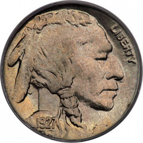 5 cent Obverse Image minted in UNITED STATES in 1927S (Buffalo - Line Type)  - The Coin Database