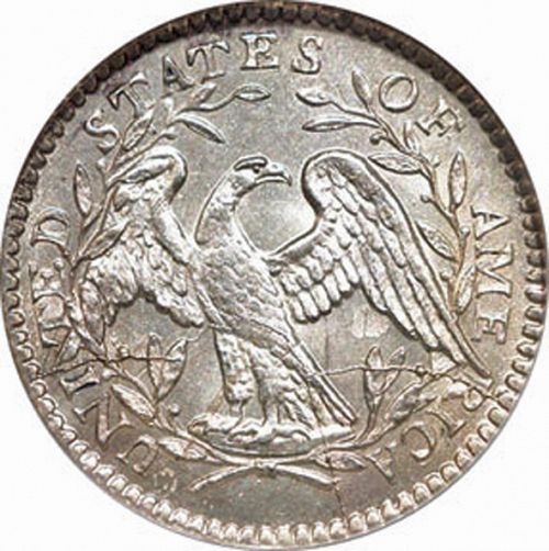 5 cent Reverse Image minted in UNITED STATES in 1794 (Flowing Hair)  - The Coin Database