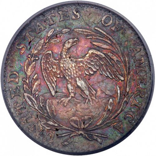 5 cent Reverse Image minted in UNITED STATES in 1796 (Draped Bust - Small-eagle reverse)  - The Coin Database