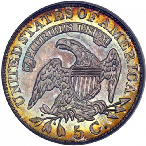 5 cent Reverse Image minted in UNITED STATES in 1829 (Libery Cap)  - The Coin Database
