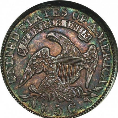 5 cent Reverse Image minted in UNITED STATES in 1830 (Libery Cap)  - The Coin Database