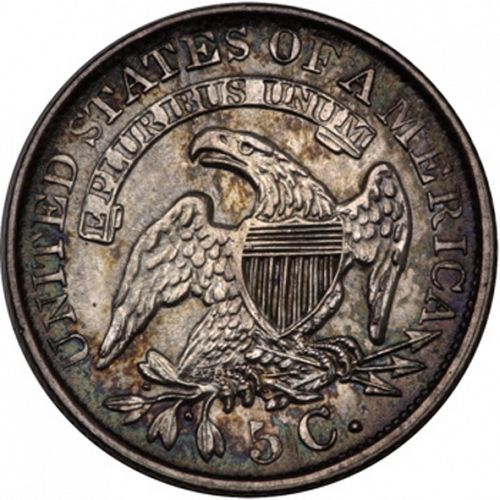 5 cent Reverse Image minted in UNITED STATES in 1832 (Libery Cap)  - The Coin Database