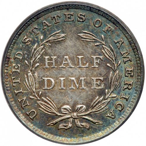 5 cent Reverse Image minted in UNITED STATES in 1840 (Seated Liberty - Stars around rim)  - The Coin Database