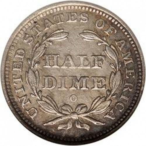5 cent Reverse Image minted in UNITED STATES in 1840O (Seated Liberty - Drapery added to Liberty)  - The Coin Database