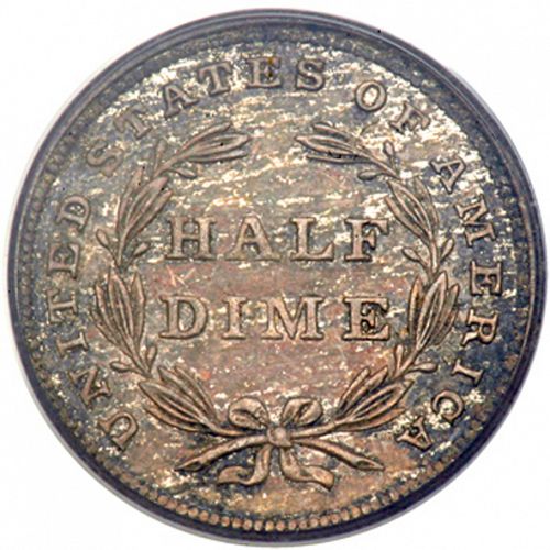 5 cent Reverse Image minted in UNITED STATES in 1840 (Seated Liberty - Drapery added to Liberty)  - The Coin Database