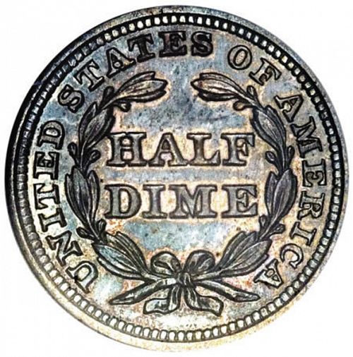 5 cent Reverse Image minted in UNITED STATES in 1841 (Seated Liberty - Drapery added to Liberty)  - The Coin Database