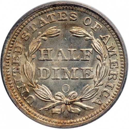 5 cent Reverse Image minted in UNITED STATES in 1857O (Seated Liberty - Arrows at date removed)  - The Coin Database