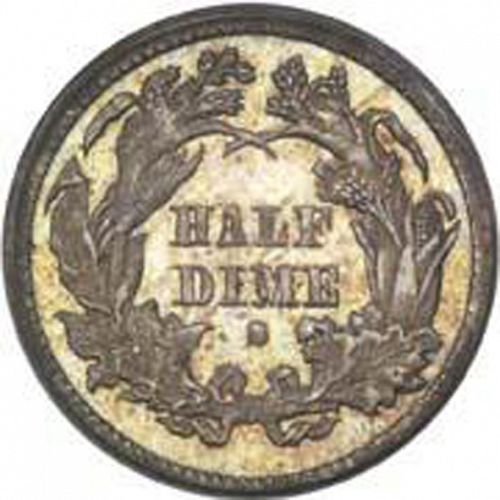 5 cent Reverse Image minted in UNITED STATES in 1870S (Seated Liberty - Obverse legend)  - The Coin Database