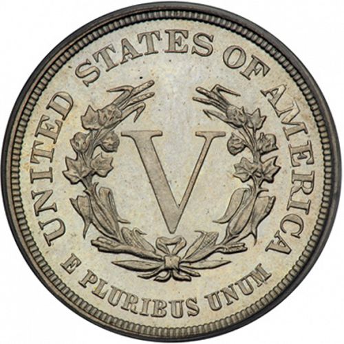 5 cent Reverse Image minted in UNITED STATES in 1883 (Liberty - No cents)  - The Coin Database
