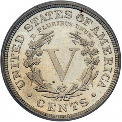 5 cent Reverse Image minted in UNITED STATES in 1883 (Liberty)  - The Coin Database