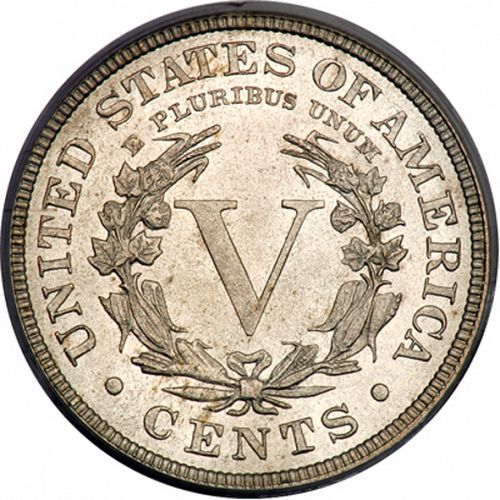 5 cent Reverse Image minted in UNITED STATES in 1884 (Liberty)  - The Coin Database