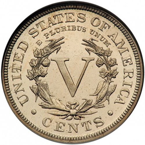 5 cent Reverse Image minted in UNITED STATES in 1890 (Liberty)  - The Coin Database