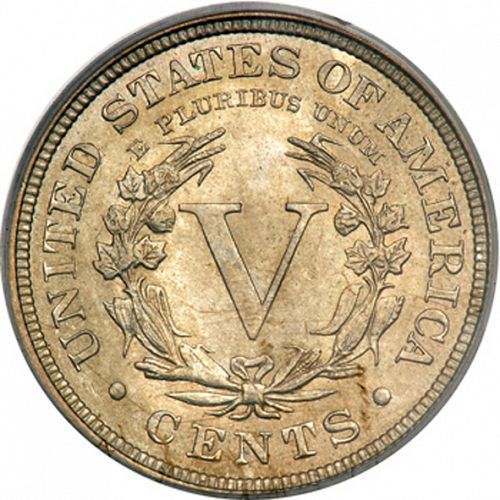 5 cent Reverse Image minted in UNITED STATES in 1896 (Liberty)  - The Coin Database