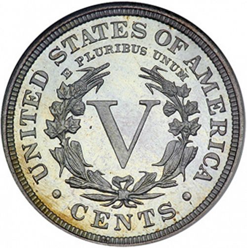5 cent Reverse Image minted in UNITED STATES in 1897 (Liberty)  - The Coin Database