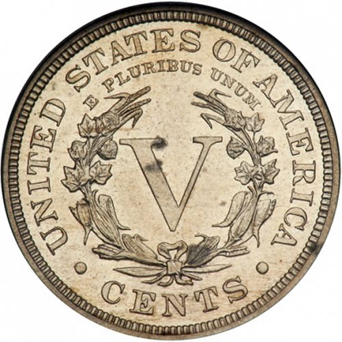 5 cent Reverse Image minted in UNITED STATES in 1898 (Liberty)  - The Coin Database