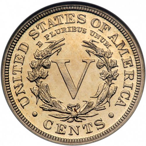 5 cent Reverse Image minted in UNITED STATES in 1900 (Liberty)  - The Coin Database